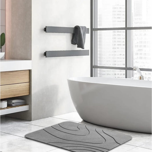 Non-Slip Absorbing Bath Mat Stone
